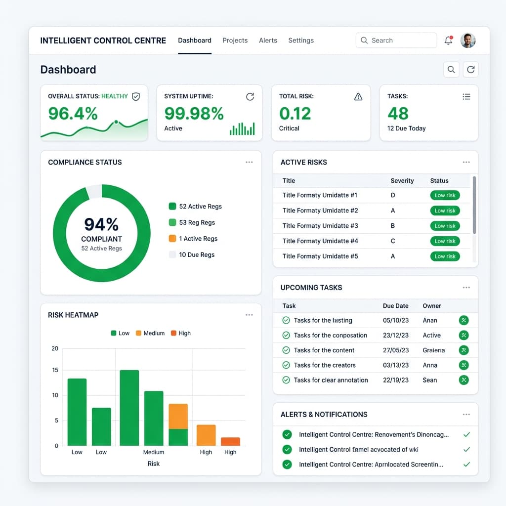 Control Centre Dashboard
